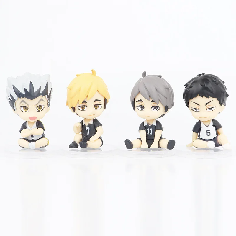 Figura de acción de Anime Haikyuu, juguete de PVC, versión Q, Kenma, Kozume, Shoyo, Hinata, Kotaru, Bokuto, Yu, Nishinoya, 1 Juego