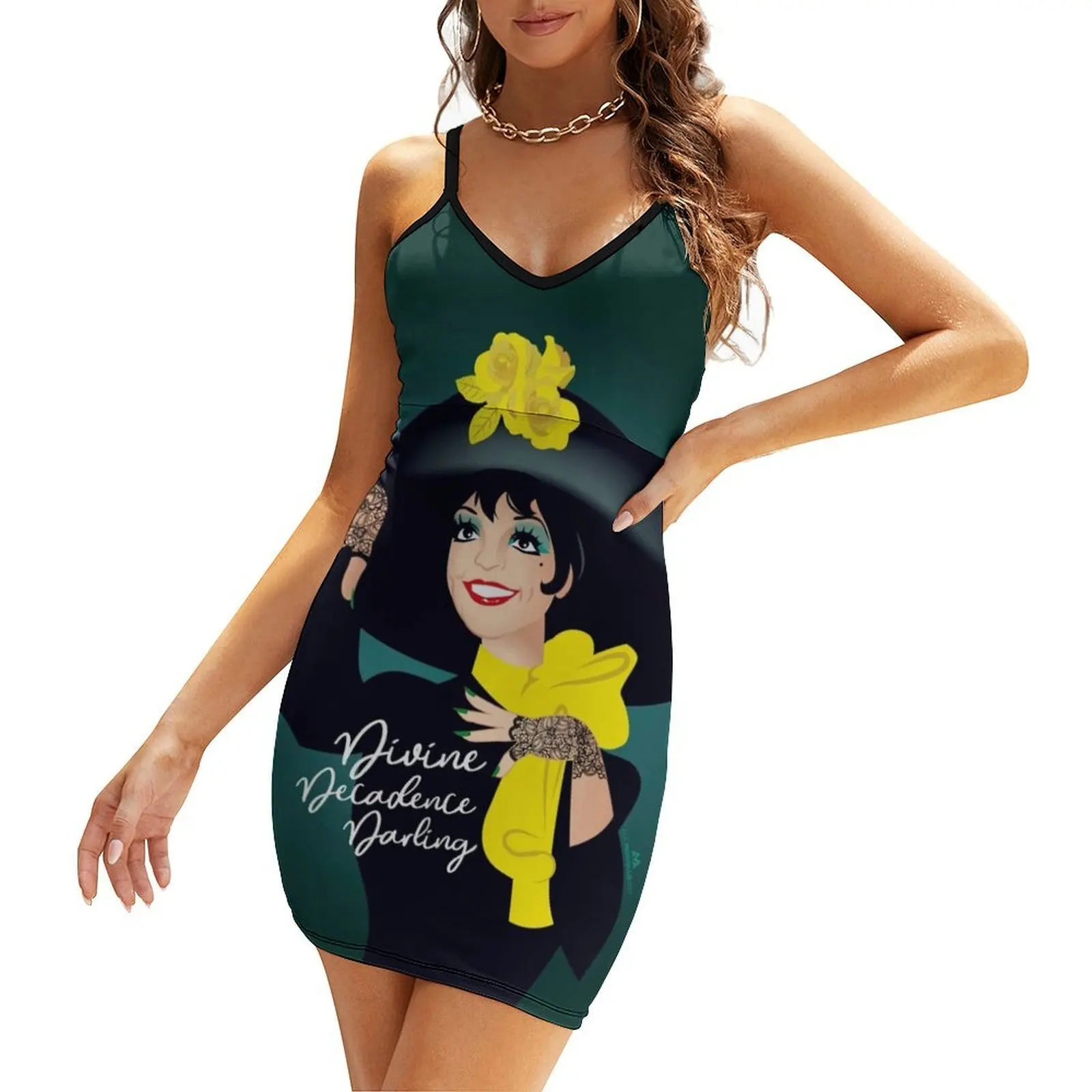 

Divine decadence darling Sling Dress summer women's suit clothing women summer 2025 Dress vintage