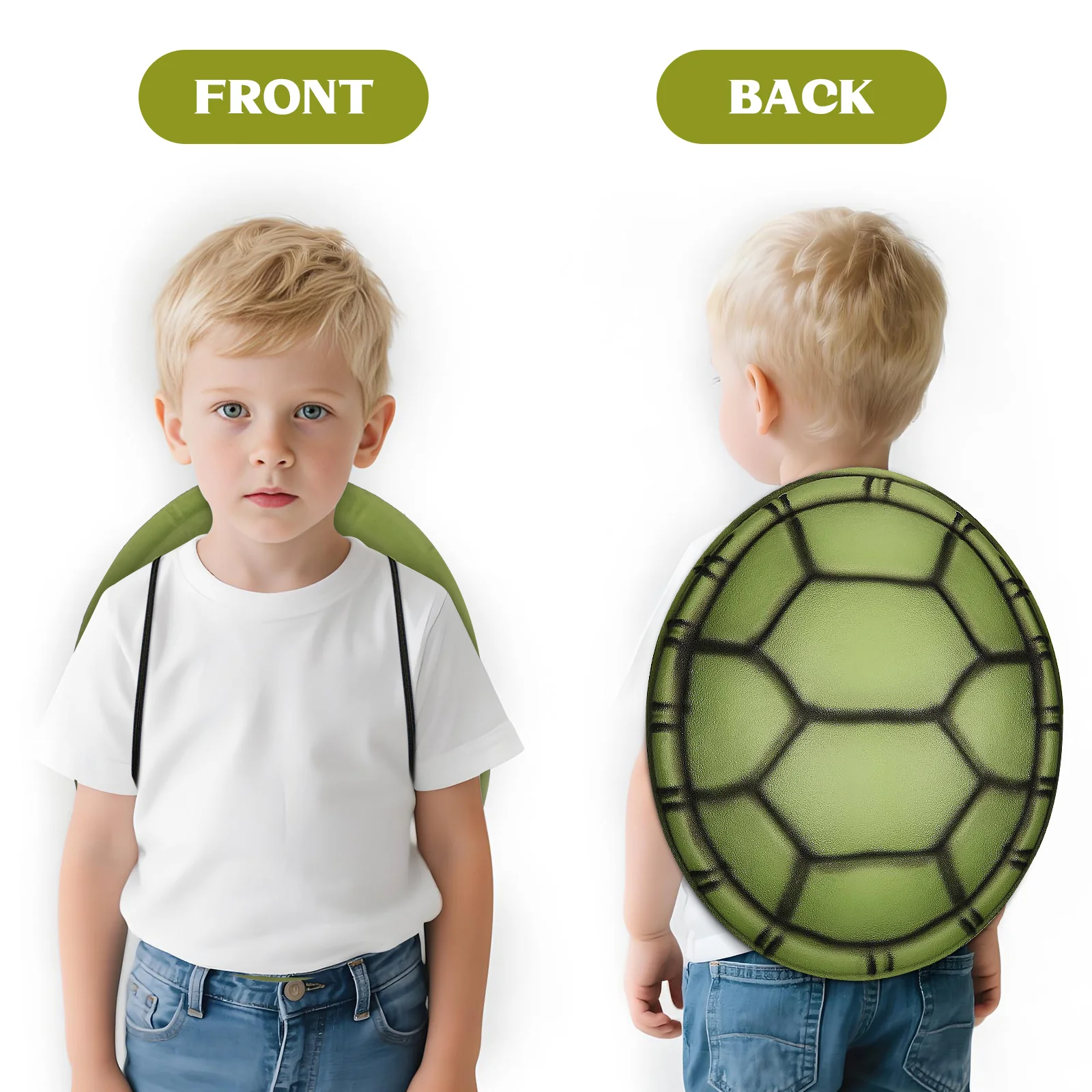 Schildkrötenpanzer-Requisite, EVA-Material, Cosplay-Kostüm-Zubehör, Größe für Kinder und Erwachsene, verstellbarer elastischer Gürtel, stark, bequem, sicherer Spaß