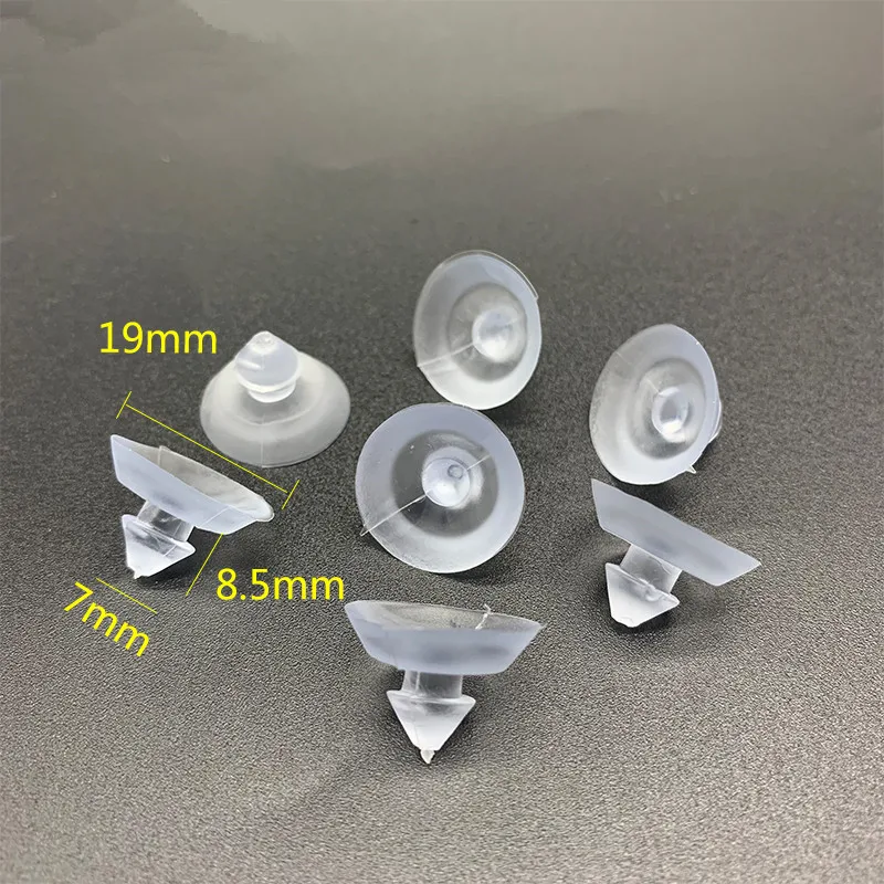 Clear Sucker Suction Cups Mushroom Sucker Pads Hook Hanger For Window Kitchen Bathroom Doll Toy Fridge Car Glass 25mm