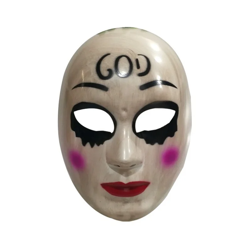 Klassieke God Cross Scary Volgelaatsmasker Halloween Maskers Nieuwe Cosplay Party Prop Collection Horror Movie Masque Hars Masker