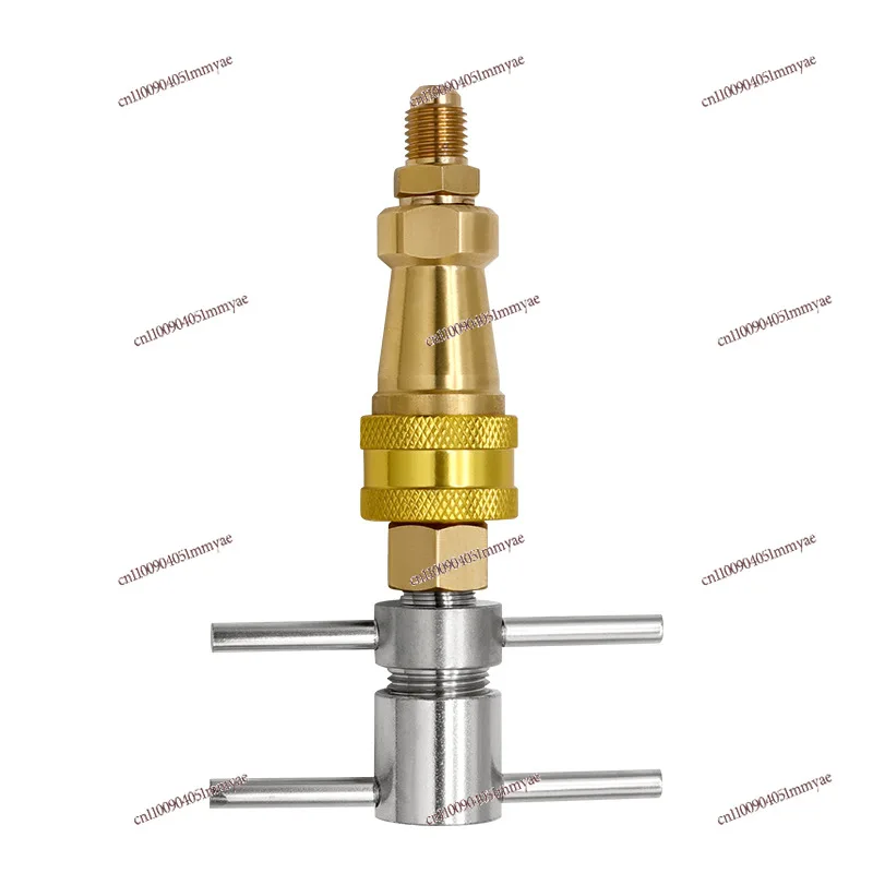 

Freezer Quick Connector Refrigerator Fluorine Filling Quick Connect Tool 1/4" Add Refrigerant To Clean and Dredge Pipes