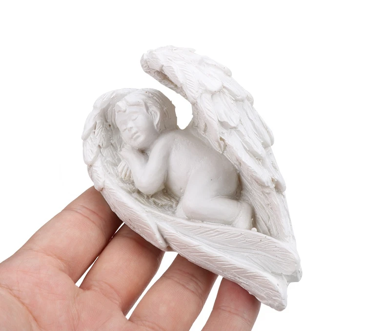 resin figure mental psychological sand table game box court therapy  Heaven wings angel model character Cupid purity