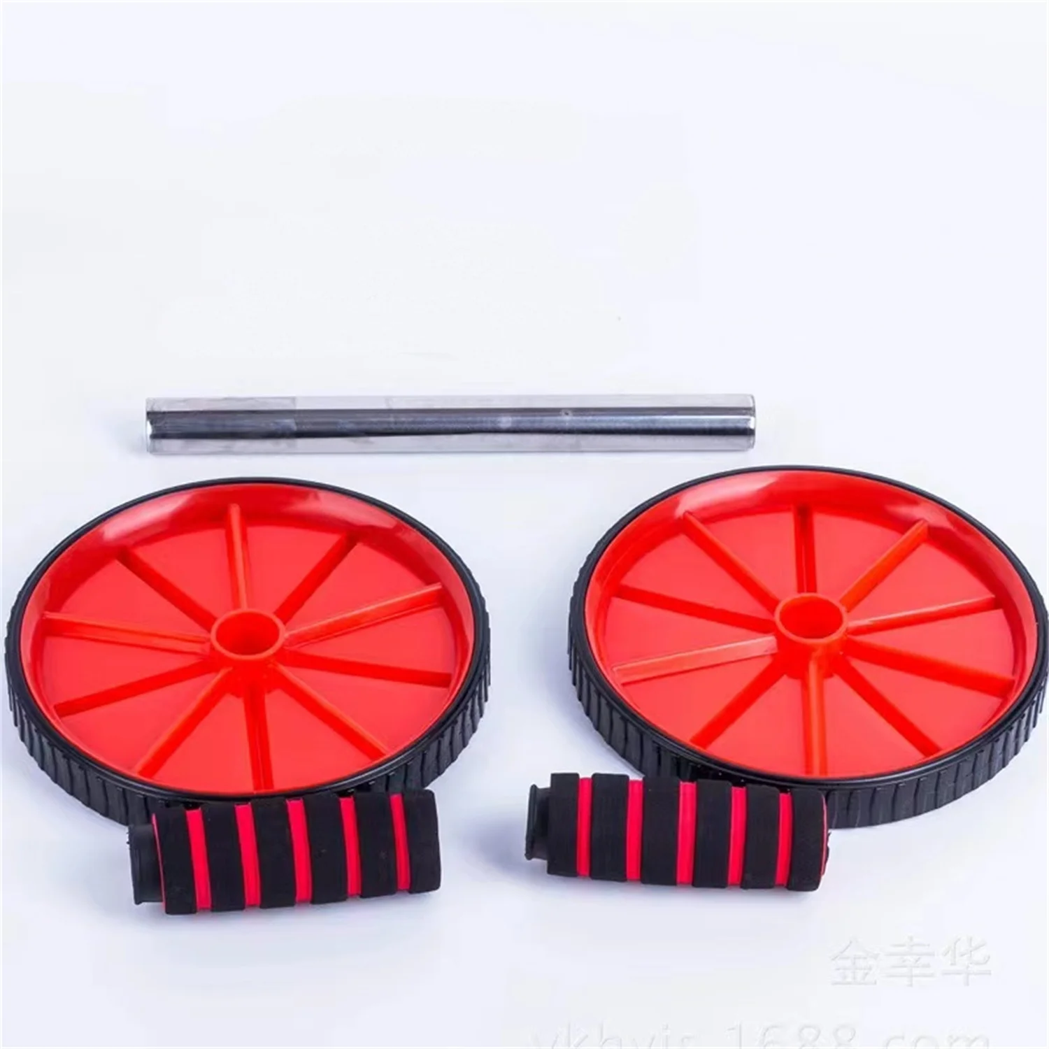 6325 Double wheel disc fitness device outdoor household abdominal retraction