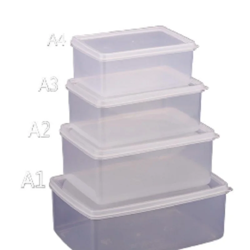 

Crisper Sealed Refrigerator Storage Box, Kitchen Accessories Cover Arranged Organization Useful ThingsHousewares Items for Home