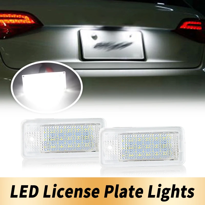 

2x подсветка номерного знака для Audi A3 S3 A4 B6 B7 A6 C6 4F Q7 RS4 Белая лампа номерного знака Canbus Бесплавные автомобильные аксессуары