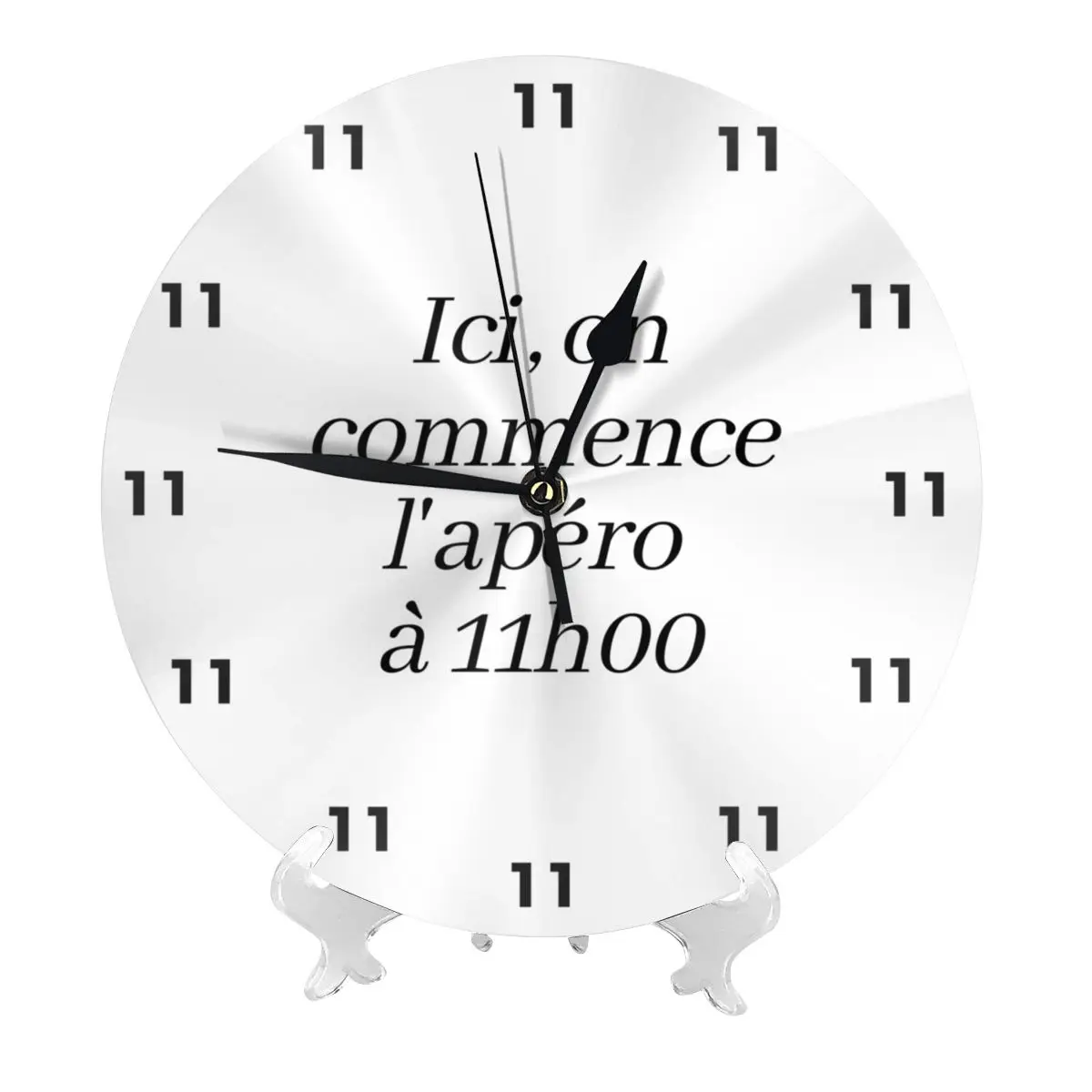 Reloj de Pared Apero Clock 11am, Fácil de Leer, Silencioso, para Decoración del Hogar