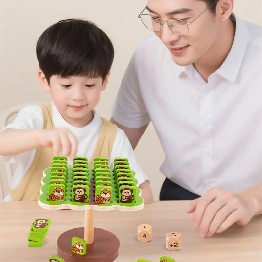

Family Games Animal Balance Tree Thinking Training Board Game Balancing Monkey Toy Interactive Concentration Balance Puzzle Toy