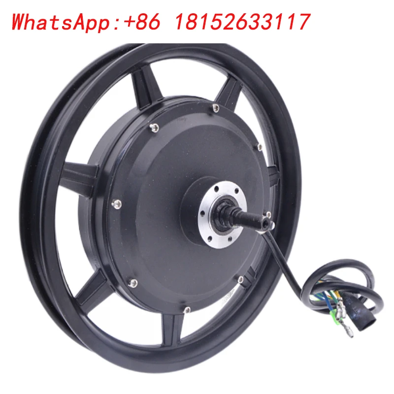 14 بوصة 48 فولت قيادة السيارة 400W500 موتور فرش بلا أسنان محرك خلفي صامت تسلق مكبح قرصي محور العجلة تحكم