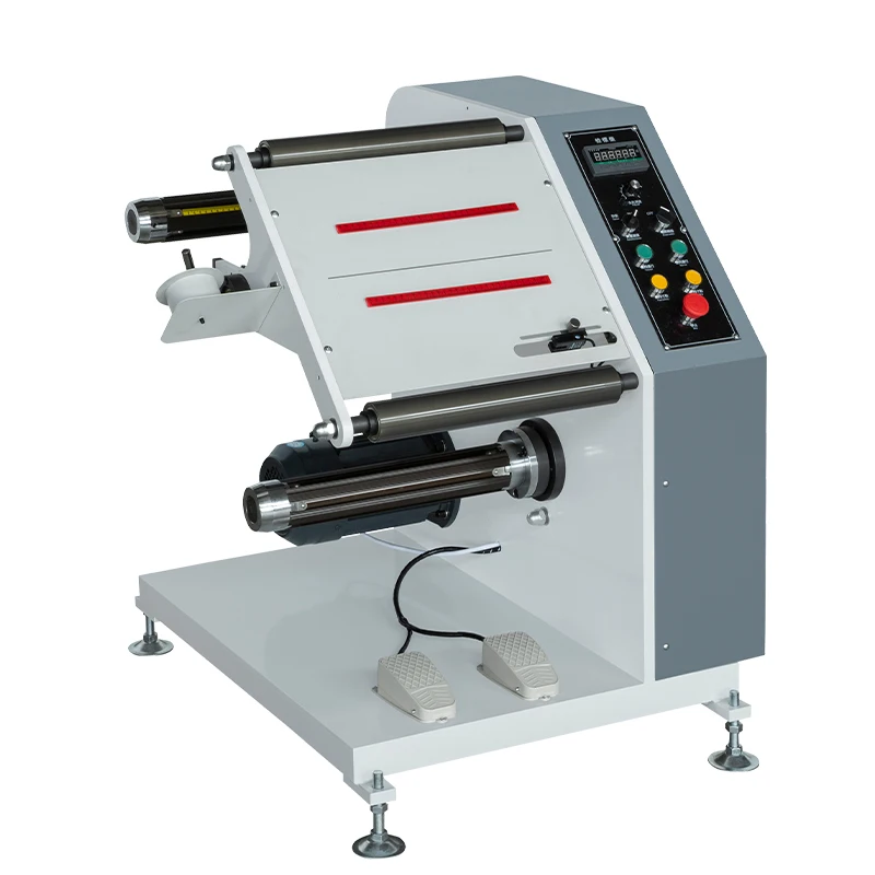 Automatic Label Inspection Rewinding Roll To Roll Machine With Counting Number And Meter To Small Footprint In Factory