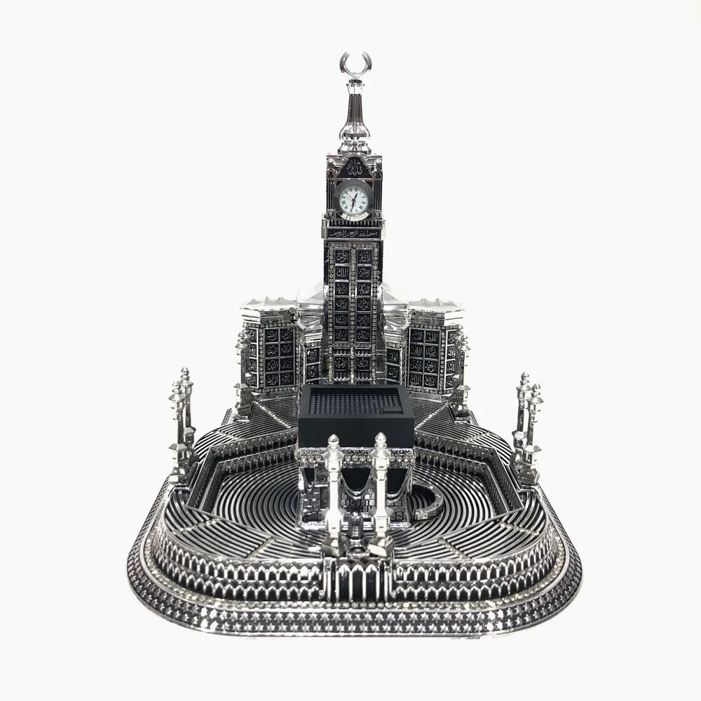 26cm Great Masjid Kaaba Al-Haram Trinket Silver Gold Color Islamic Gift