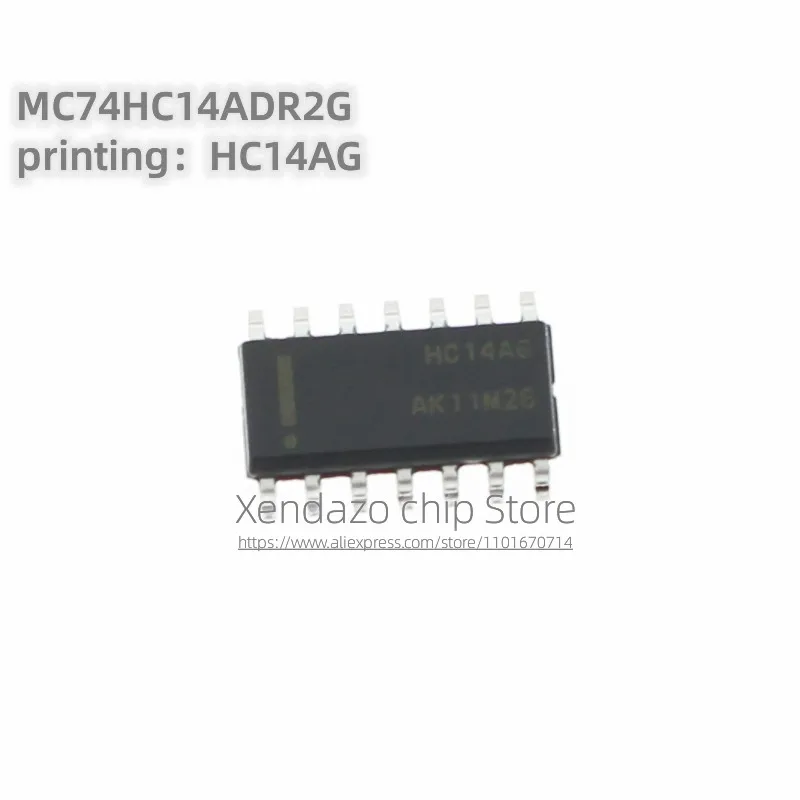 10pcs/lot MC74HC14ADR2G MC74HC14A Silk screen printing HC14AG SOP-14 package Original genuine Logic chip