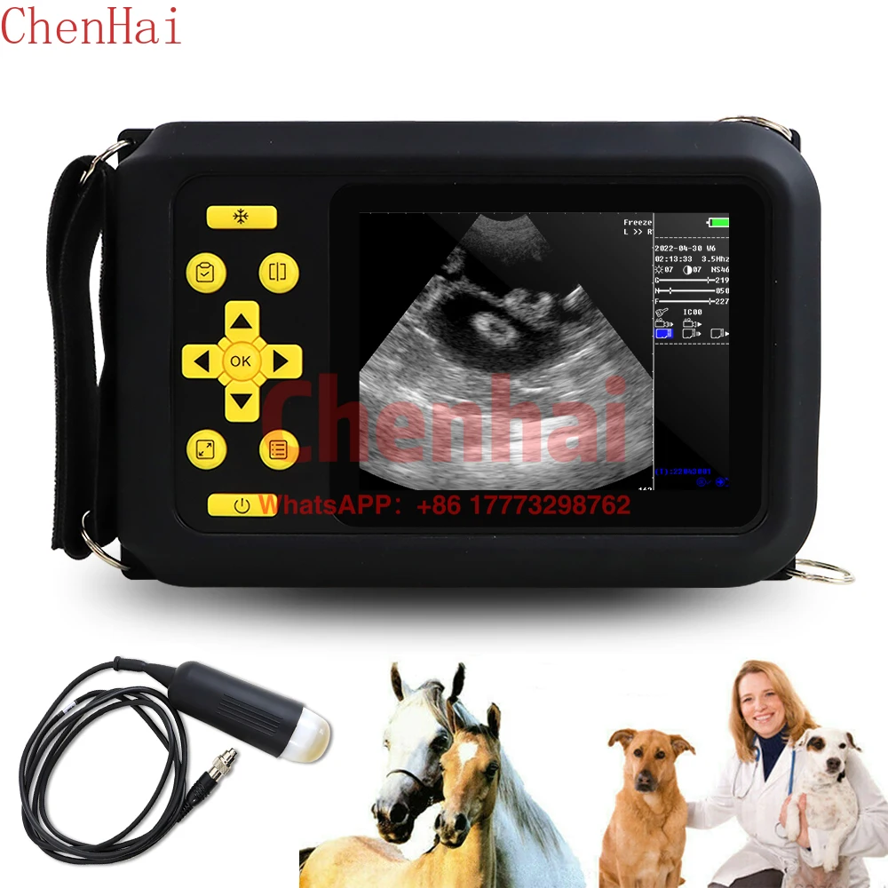 Vet-U1 Handheld Pet Waterproof Veterinary Ultrasound Scanner System Animals Vet Portable Ultrasound Machine