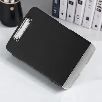 

Portable File Folder A4 Document Holder Lightweight Practical Storage Clipboard Sealed Reusable Plastic Folder