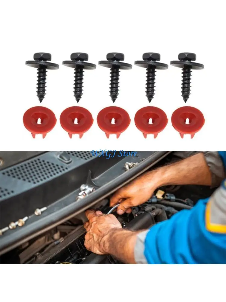 

37JE Multipurpose Automotive Undertray Fastening System Aftermarket Engine Undertray Hardware Easy to Use for Vehicle