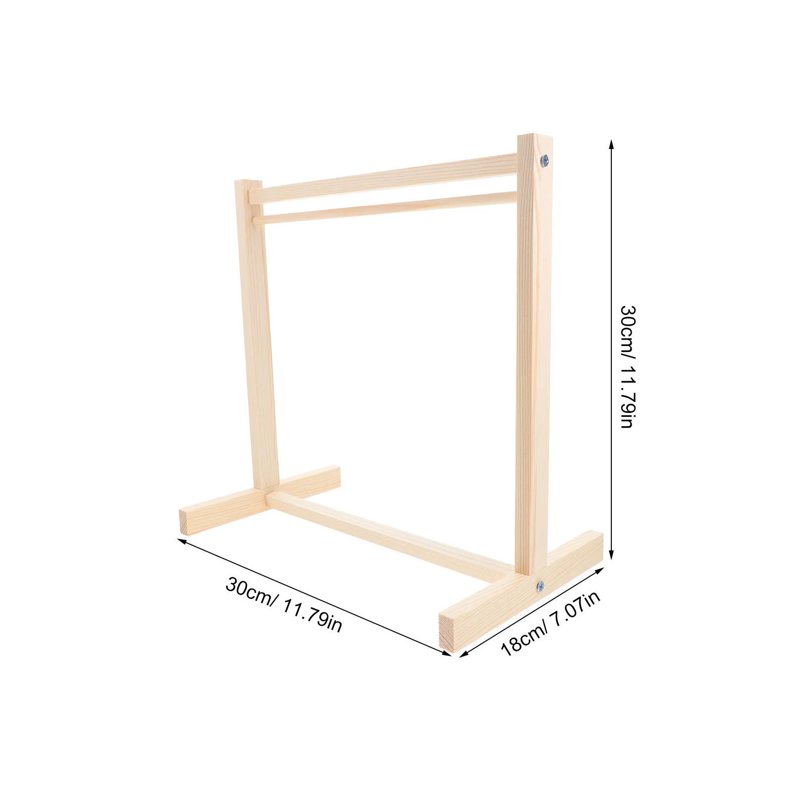 1 set 1 set miniatuur houten kleding voor georganiseerde opslag Creatief spelen Poppenhuis Meubelaccessoires Kledingrek Houten