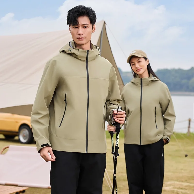 High Quality GB Standard Hardshell Jacket Women Men, Windproof Waterproof Single Layer Coat, Outdoor Hiking Cycling Raincoat
