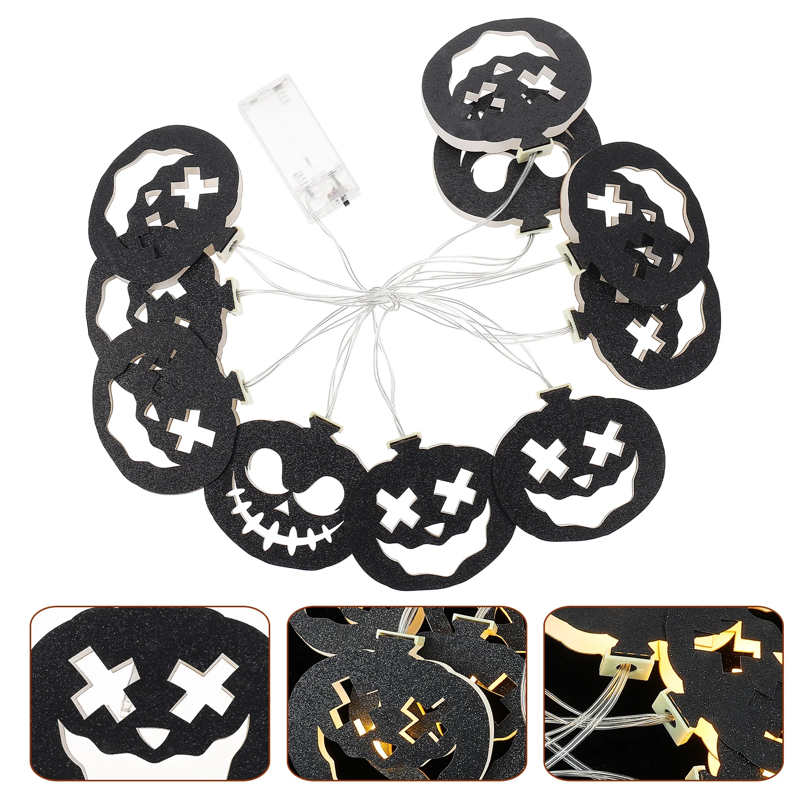 Pumpkin Lanterns Halloween Party Decor Outdoor Glitter Paper Favors Decorations Indoor Vintage