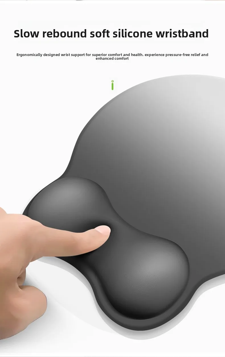 Ergonomische Handgelenkauflage Mauspad Anti-Ermüdungs-Schreibtischunterlage für Büro und Gaming in 9 Farboptionen – Detail 6