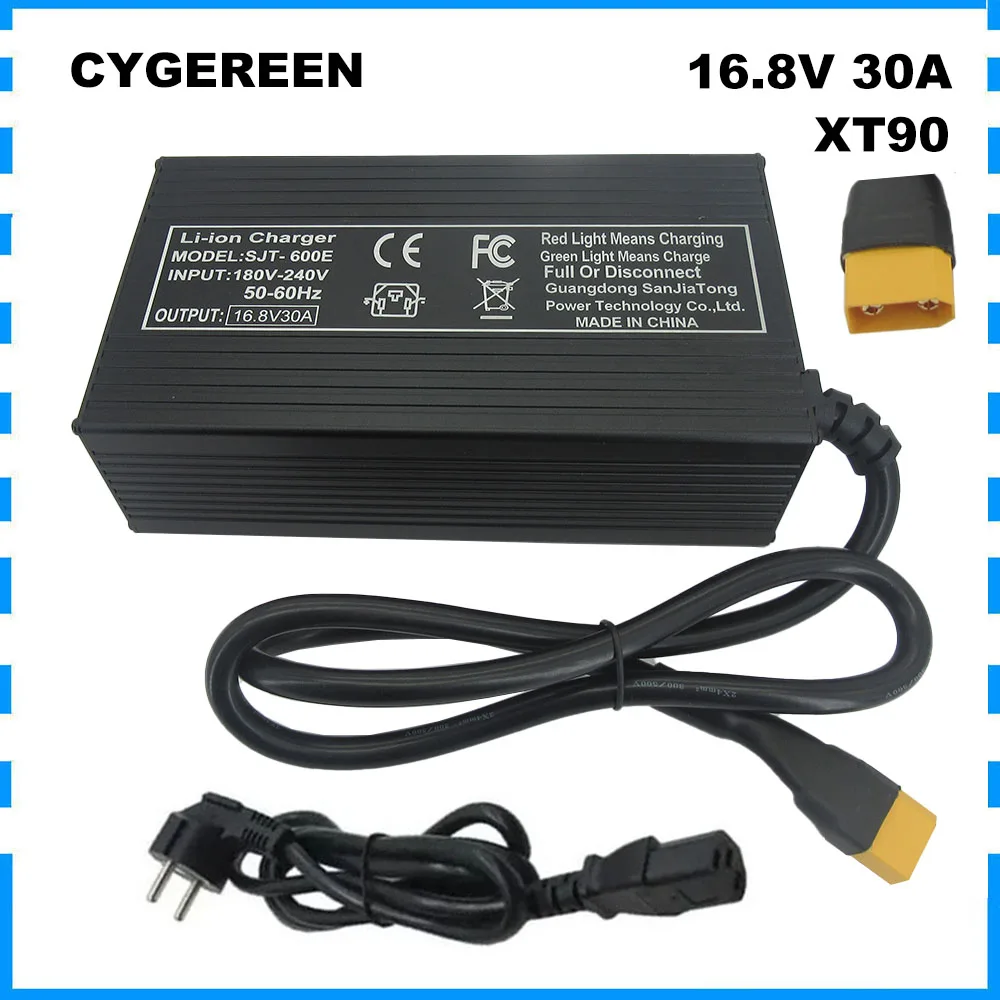 

16.8V 30A Li-ion 4S Battery Fast Charger 14.4V 14.8V Lithium RV Golf Cart Energy Storage Charger SB50 XT90 SB120 Connector