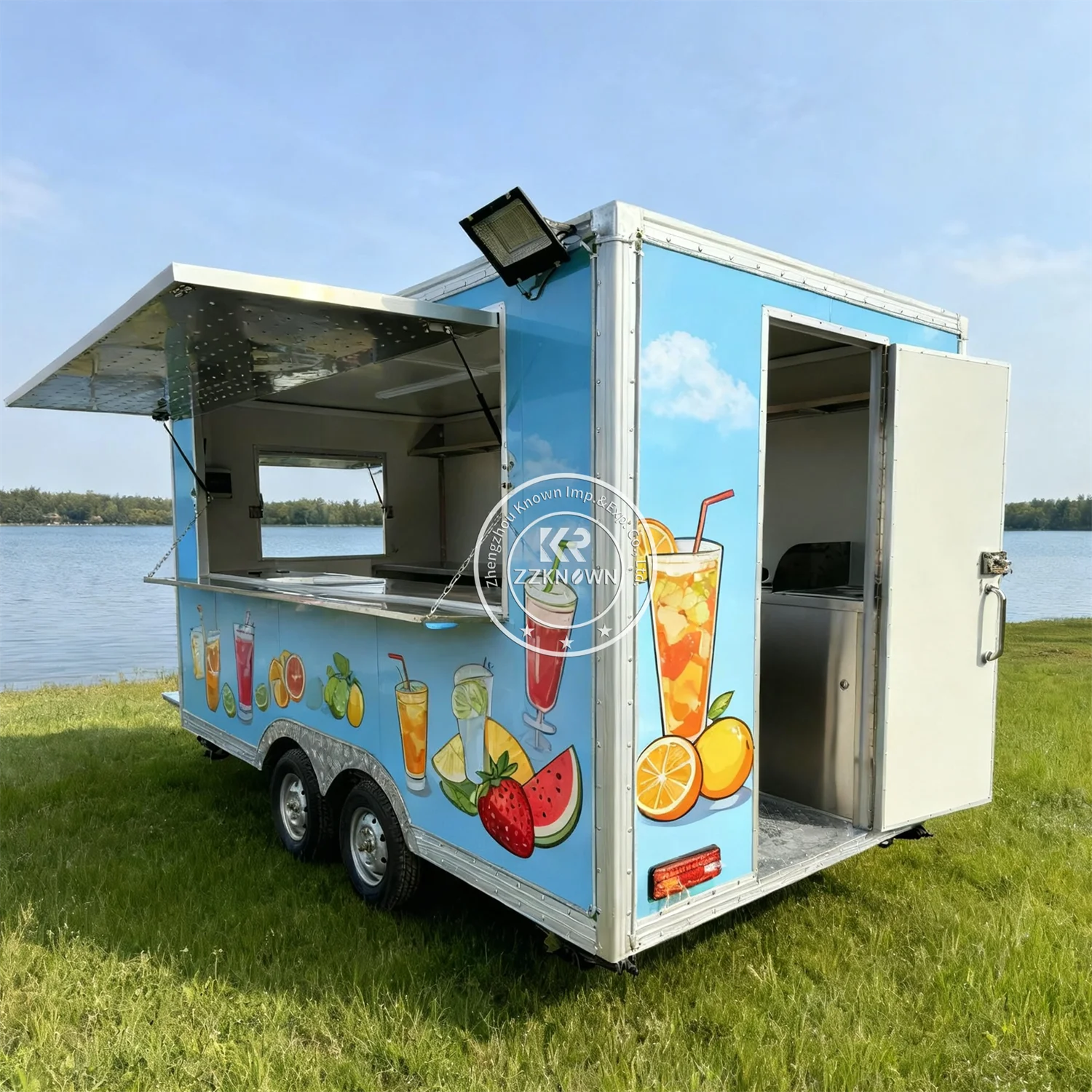 

Mobile Pizza Truck Street Concession Food Trailer Customizable Bakery BBQ Cart Food Truck Trailer With Fully Equipped Kitchen