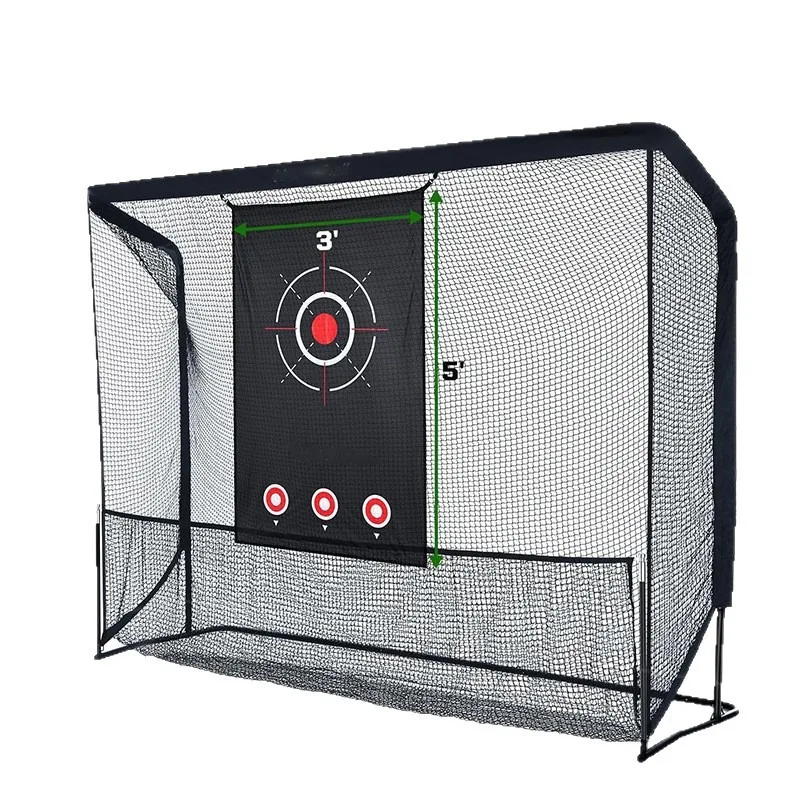 Golf Practice Net PP/EVA Foam Indoor Outdoor Swing and Cutting Trainer Mat Set 10x7