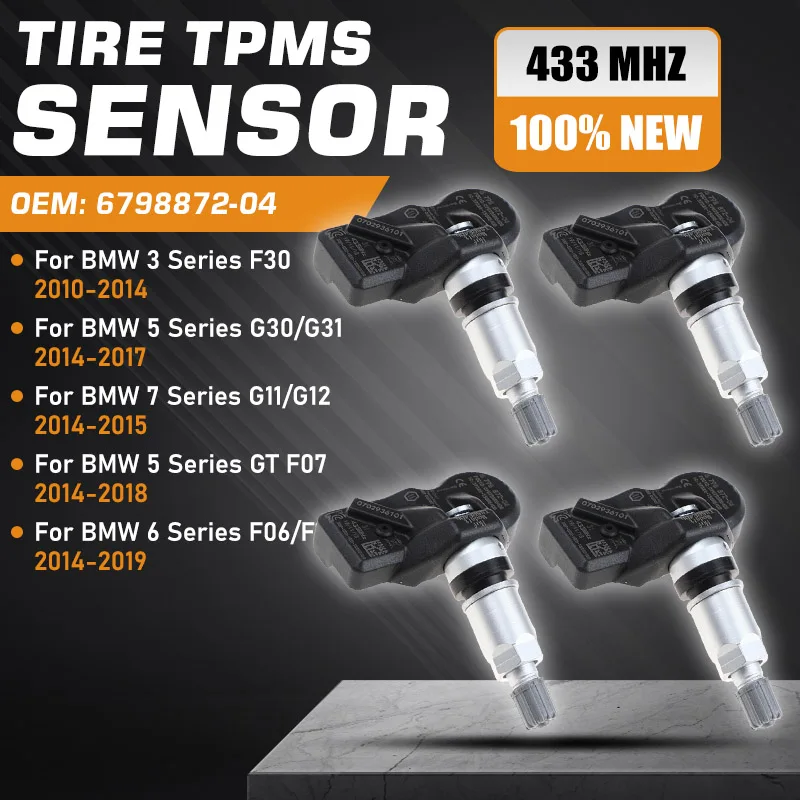 

Tire Pressure Sensor For BMW 3 Series F30 2010-2014 TPMS BMW 5 Series G30 BMW 7 Series G11/G12 BMW 5 GT F07 BMW 6 F06/F12/F13