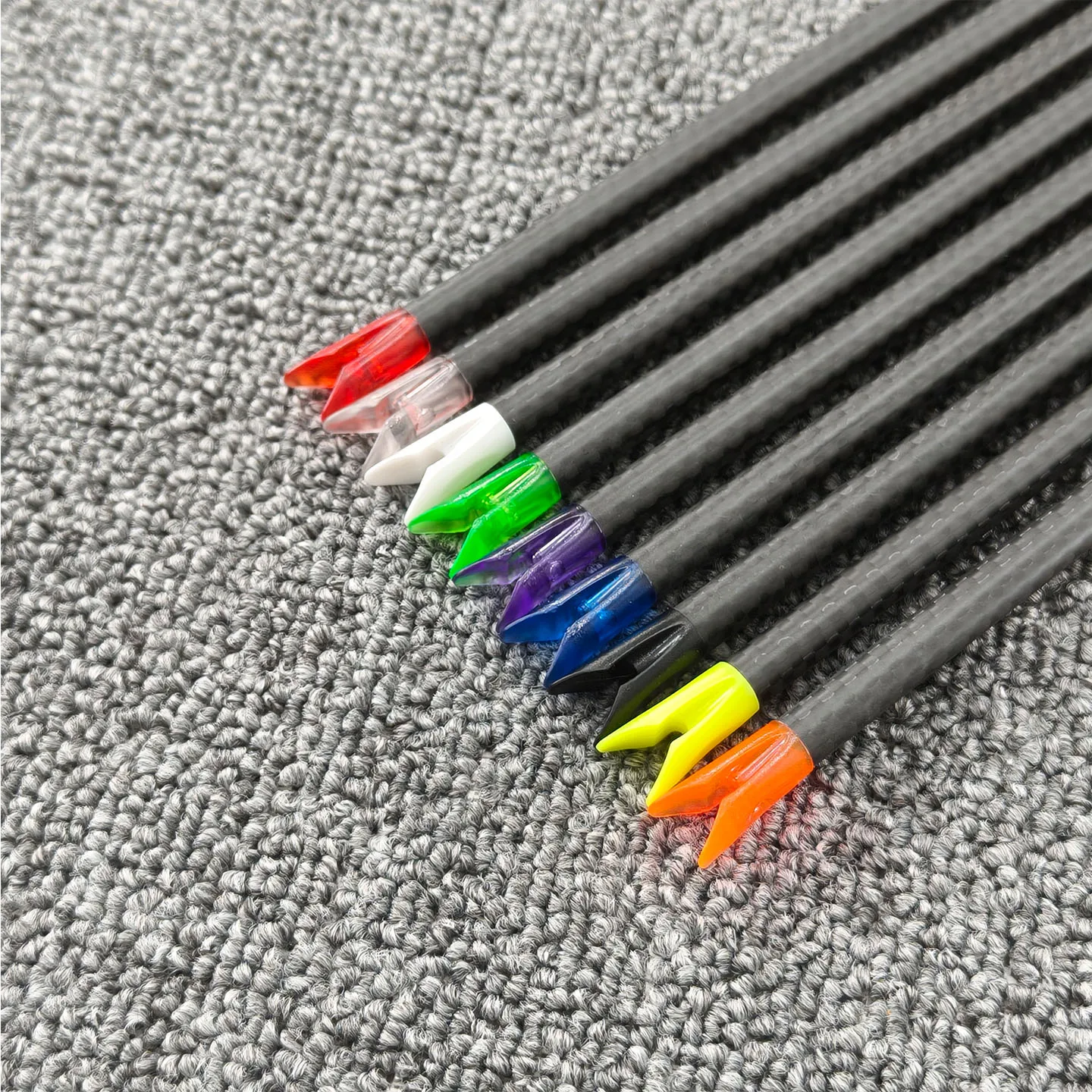 50pcs Archery Arrow Nock V-Shape Color PC Insert Arrow Tail for ID6.2mm Carbon Fiberglass Arrow Shaft Hunting Shooting Accessory view 5