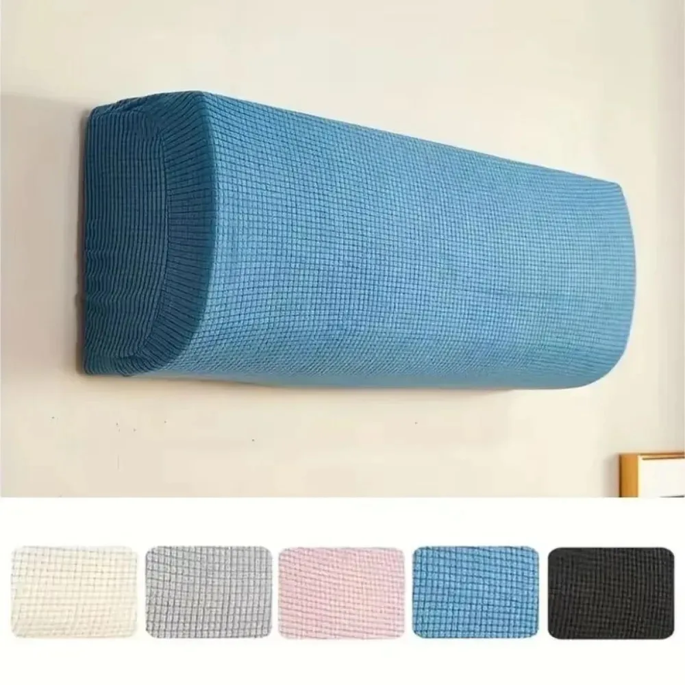 1PC Weiche Klimaanlage Staub Abdeckung All-Inclusive Polar Fleece Schutzhülle Wand Montiert Einfarbig Einfache Reinigung Abdeckung