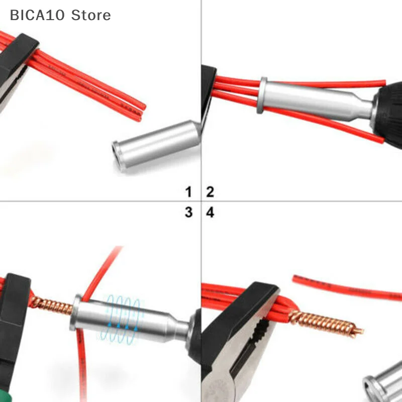 1PC Strumenti universali per torsione del filo Artefatto per elettricista twister rapidamente per driver per trapano elettrico Dispositivo per cavo connettore intrecciato