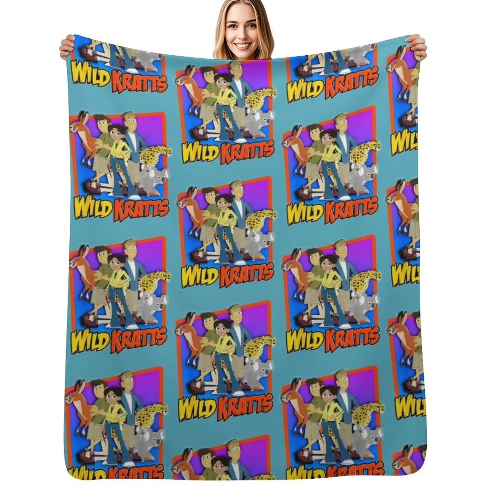 Wild Kratts(2) Throw Blanket Blankets For Baby cosplay anime decorative Weighted Beach Thermal Blankets