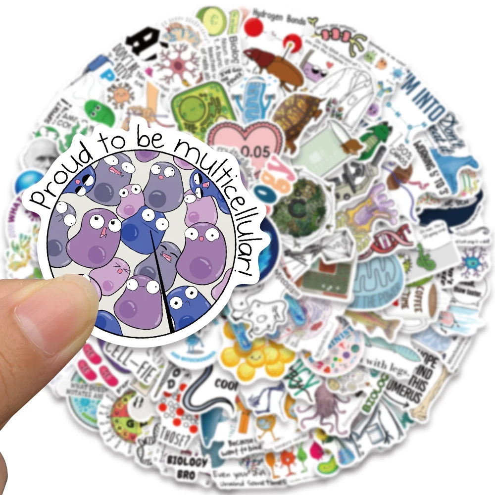Pegatinas de dibujos animados para ordenador portátil, calcomanías de papelería impermeables de 50/100 piezas, para Notebook, equipaje, guitarra,