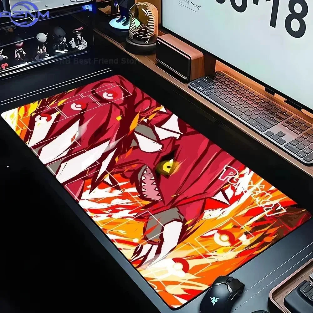Pokemon Groudon Anime Large Mouse Pad, XXL Extended Gaming Desk Mat, Non-slip Rubber Keyboard Mousepad for PC Laptop