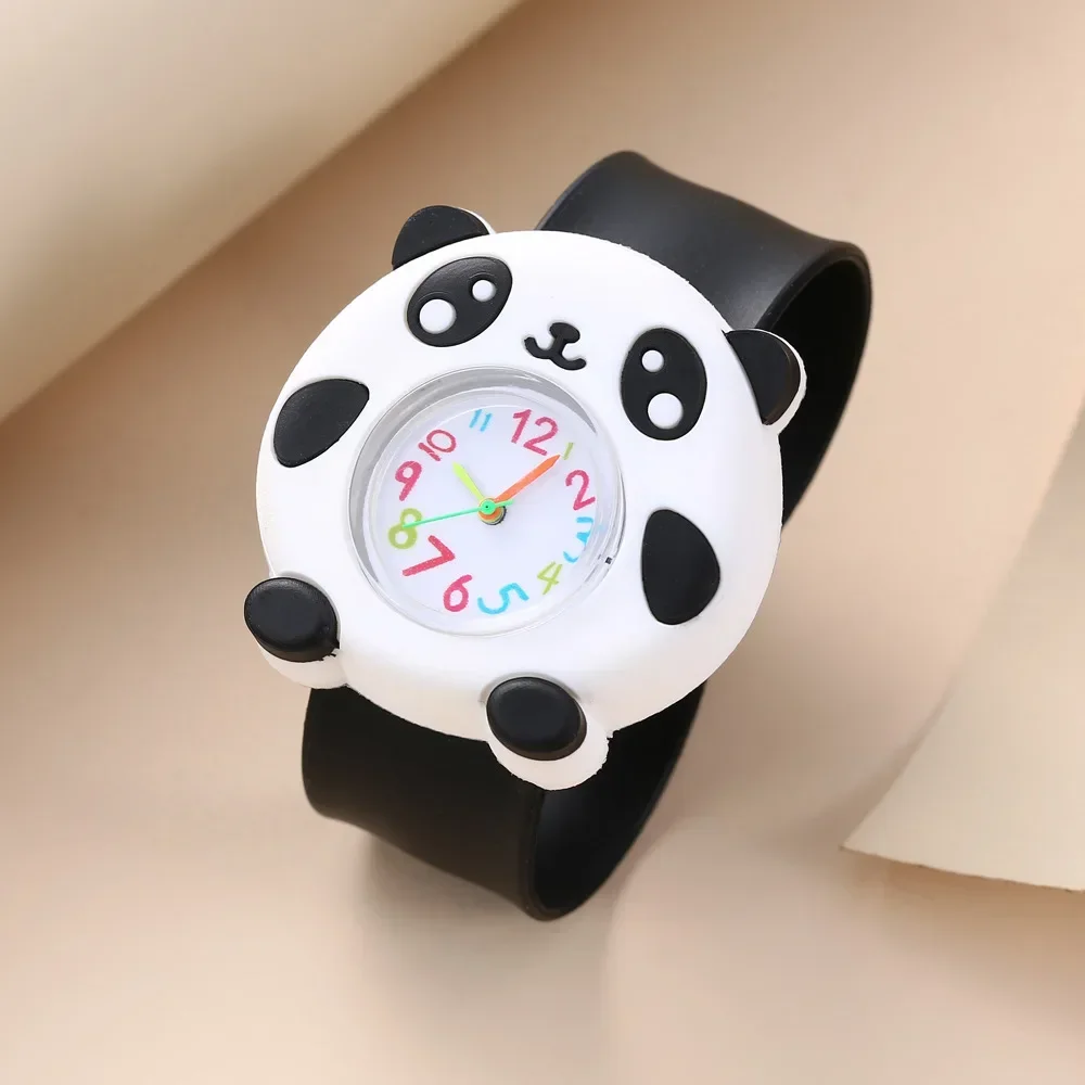 Reloj de silicona con dibujos de animales para niños, reloj de cuarzo con dibujos de frutas, juguete favorito, regalo de cumpleaños y Navidad