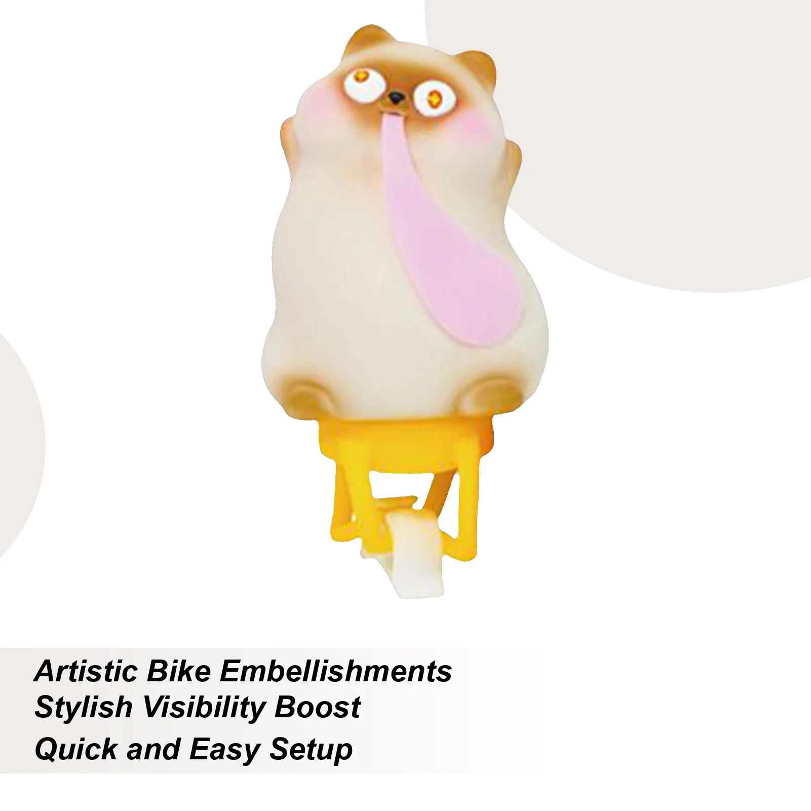 

Украшение на руль велосипеда, милое украшение на руль с мультяшными животными для велосипедов, водонепроницаемый вынос для верховой езды, спортивный аксессуар для улицы