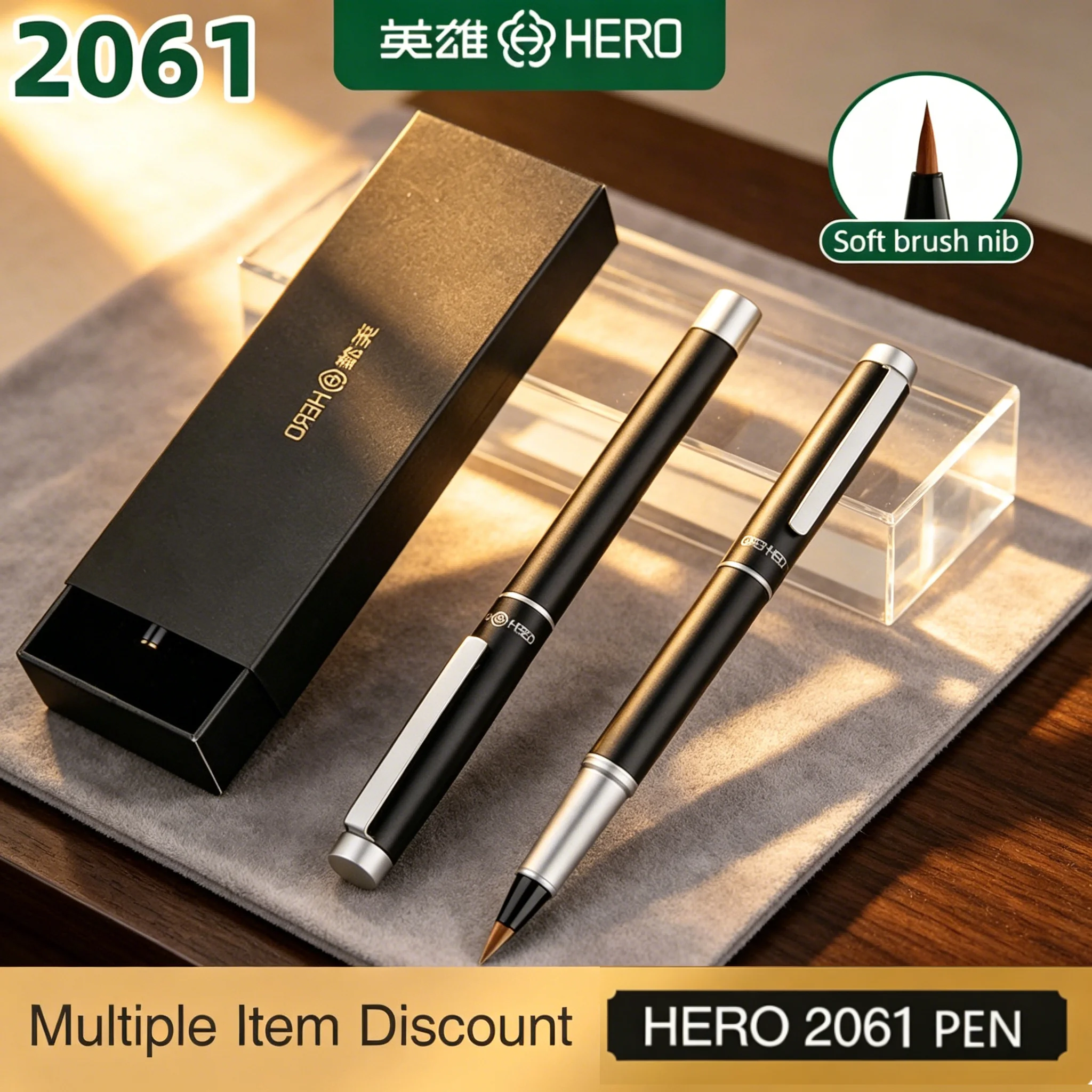 caneta-tinteiro-hero-2061-com-ponta-flexivel-e-macia-para-caligrafia--caneta-inicial-ideal-para-escrita-chinesa-e-japonesa--inclui-pr