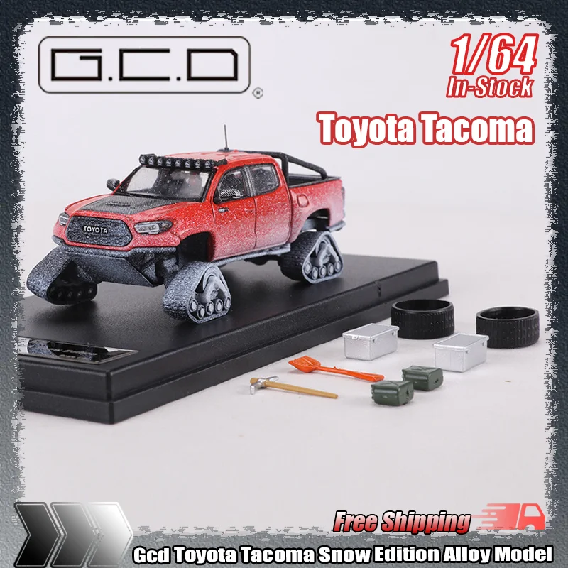 

Новый Gcd 1:64 Toyota Tacoma Snow Edition, имитация сплава, миниатюрная литая модель автомобиля, индивидуальная детская игрушка, подарок, коллекционная
