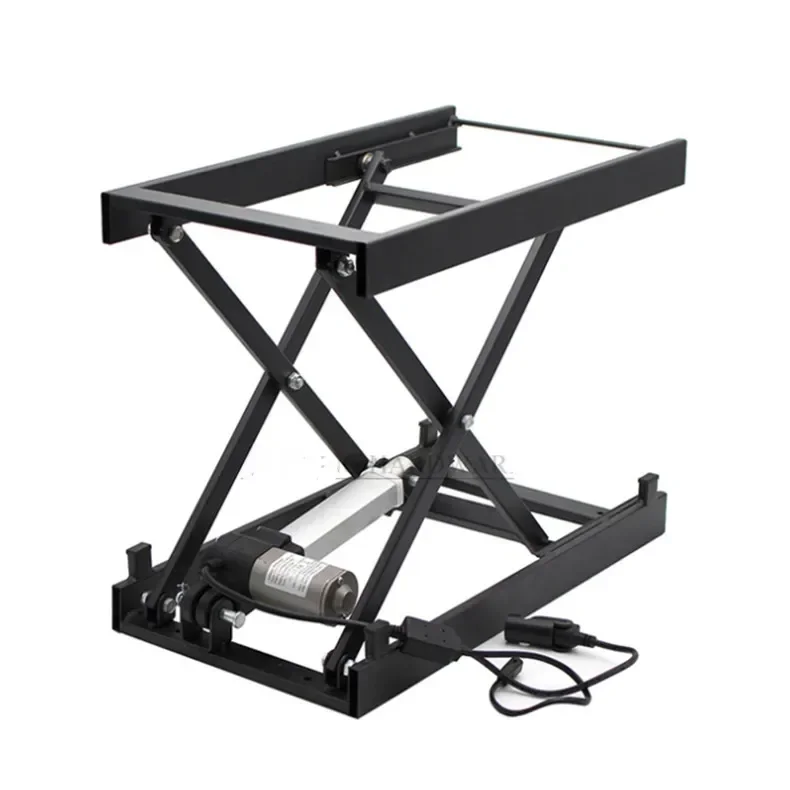 Electric Lifting Coffee Table Dining  24V  Hardware Folding Iron Frame Wired Remote Control