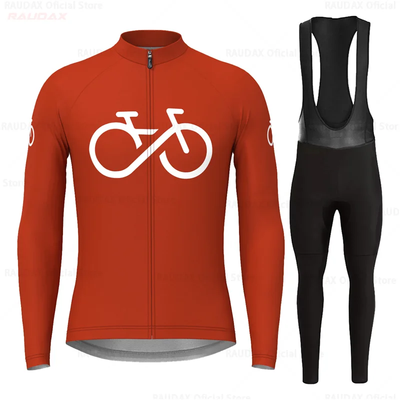 2023 Bike Team Cycling Jersey Set Spring Autumn Long Sleeve Ropa Ciclismo Men Bicycle Clothing Suit MTB Jersey Road Bike Maillot