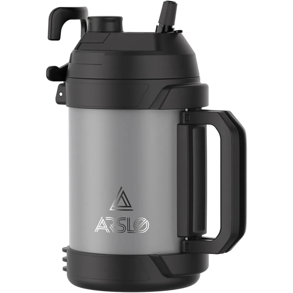 

Большой изолированный кувшин для воды из нержавеющей стали, 108 унций, спортивная бутылка на галлон, сохраняет холод, 24 часа, тренажерный зал, баскетбол, футбол