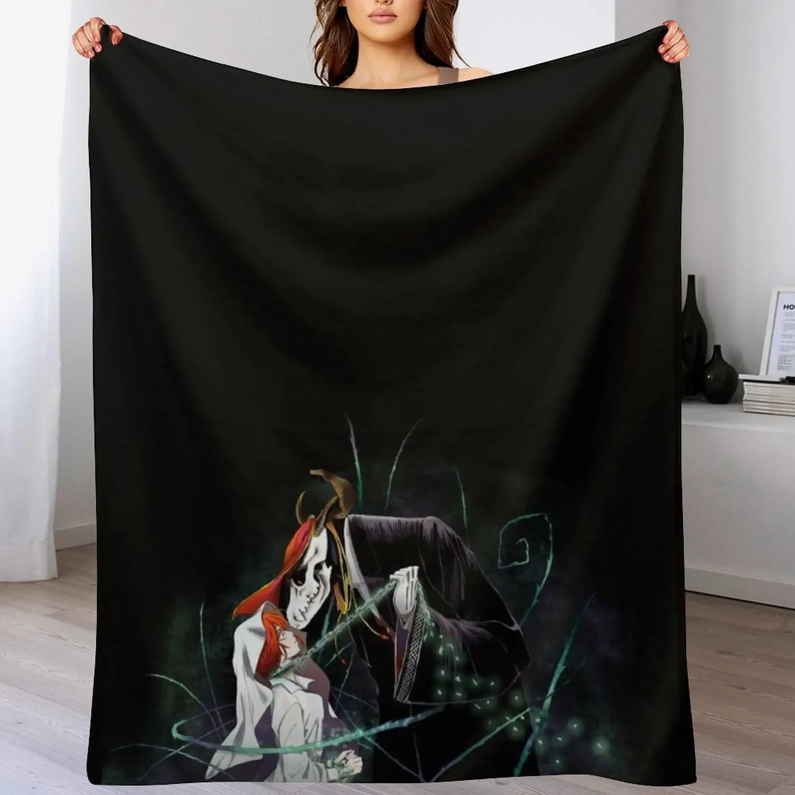 

The Ancient Magus Bride Throw Blanket Cozy Home Blanket Gift for Christmas Holiday