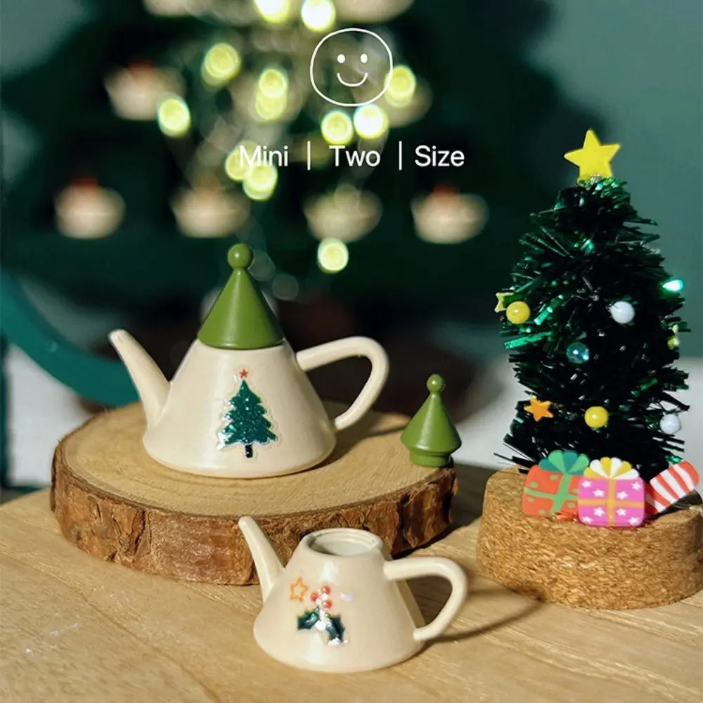 1/12 1/6 Miniature Dollhouse Tea Set Simulated Creative Teacup Teapot Doll Accessories Mini Scene Toy Model for Christmas