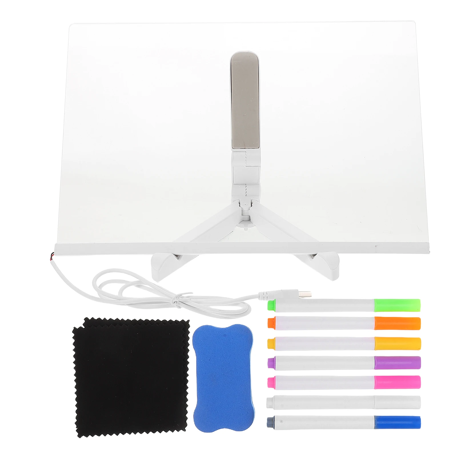 

Colored Note Board Acrylic Led Message with Colors Light up Dry Erase The Pen Glowing Acid Notepad Child