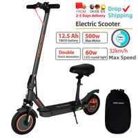 HONEYWHALE M2 Max-B Electric Scooter With Seat 12.5Ah Battery 500W Motor 32Km Max Range 32Km/H Speed Foldable Escooter Adult