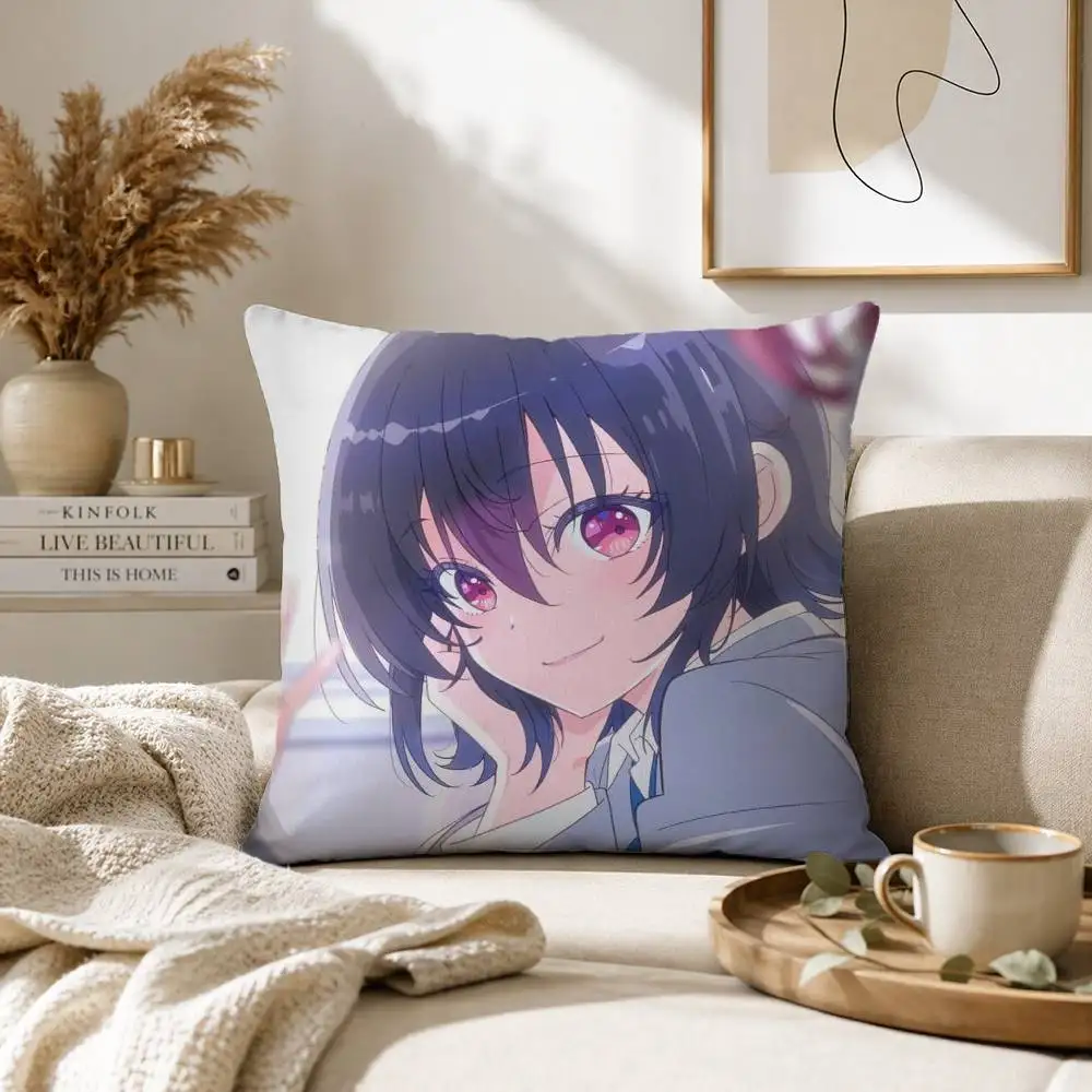 Umi Asanagi I Became Friends Pillow Case for Sofa Living Room Home office Decor Protective Cover