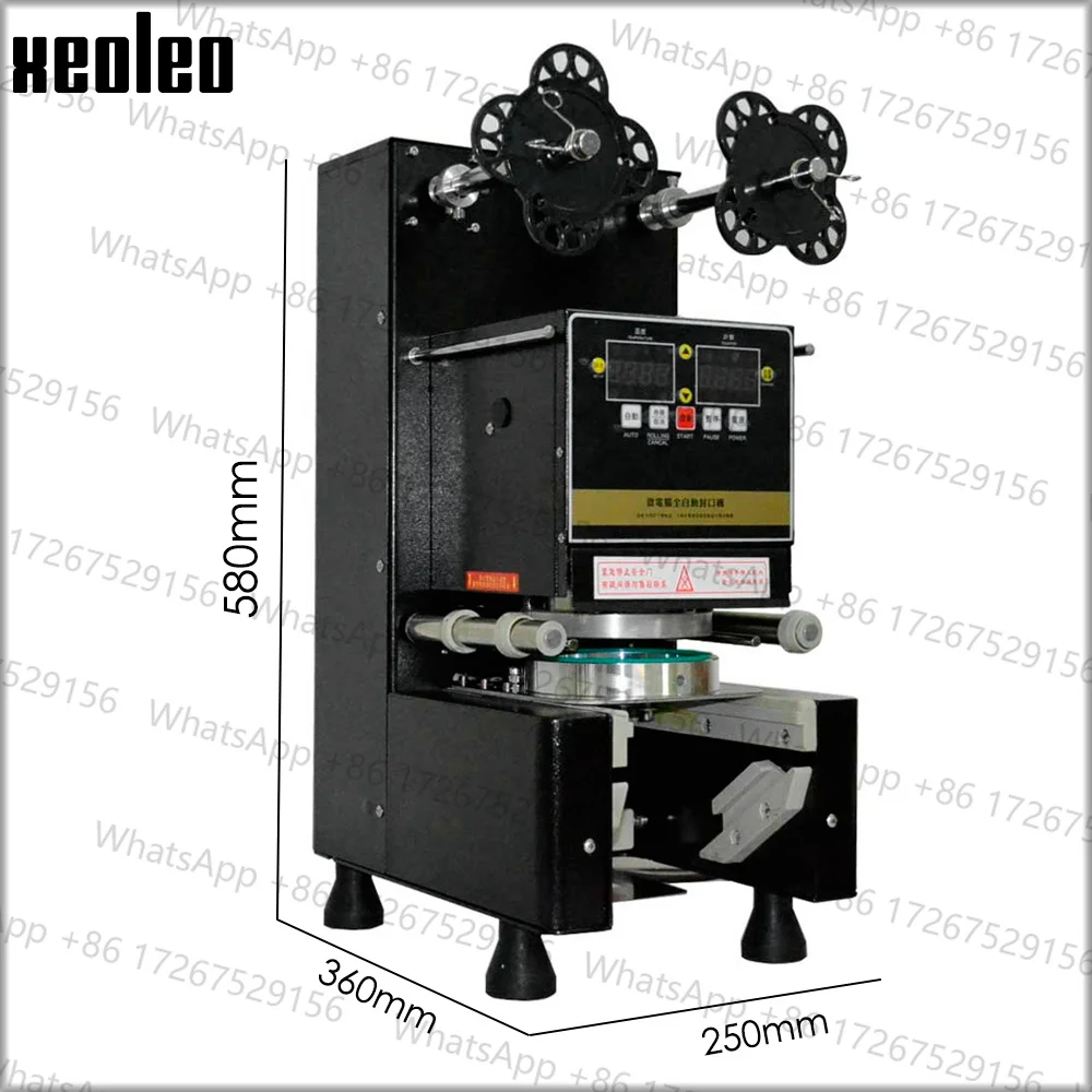 Full Automatic Cup sealer Cup Sealing machine Bubble tea machine for 9/9.5/8.8 PP/PE/Paper Milk tea/Coffee cup Boba Tea