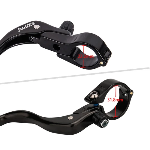 Imagen 2 del producto ZTTO-palanca de freno de bicicleta de carretera, engranaje fijo, freno de vicio adjunto, liberación rápida, manija de freno en V, palanca QR para manillar de 22,2, 31,8mm