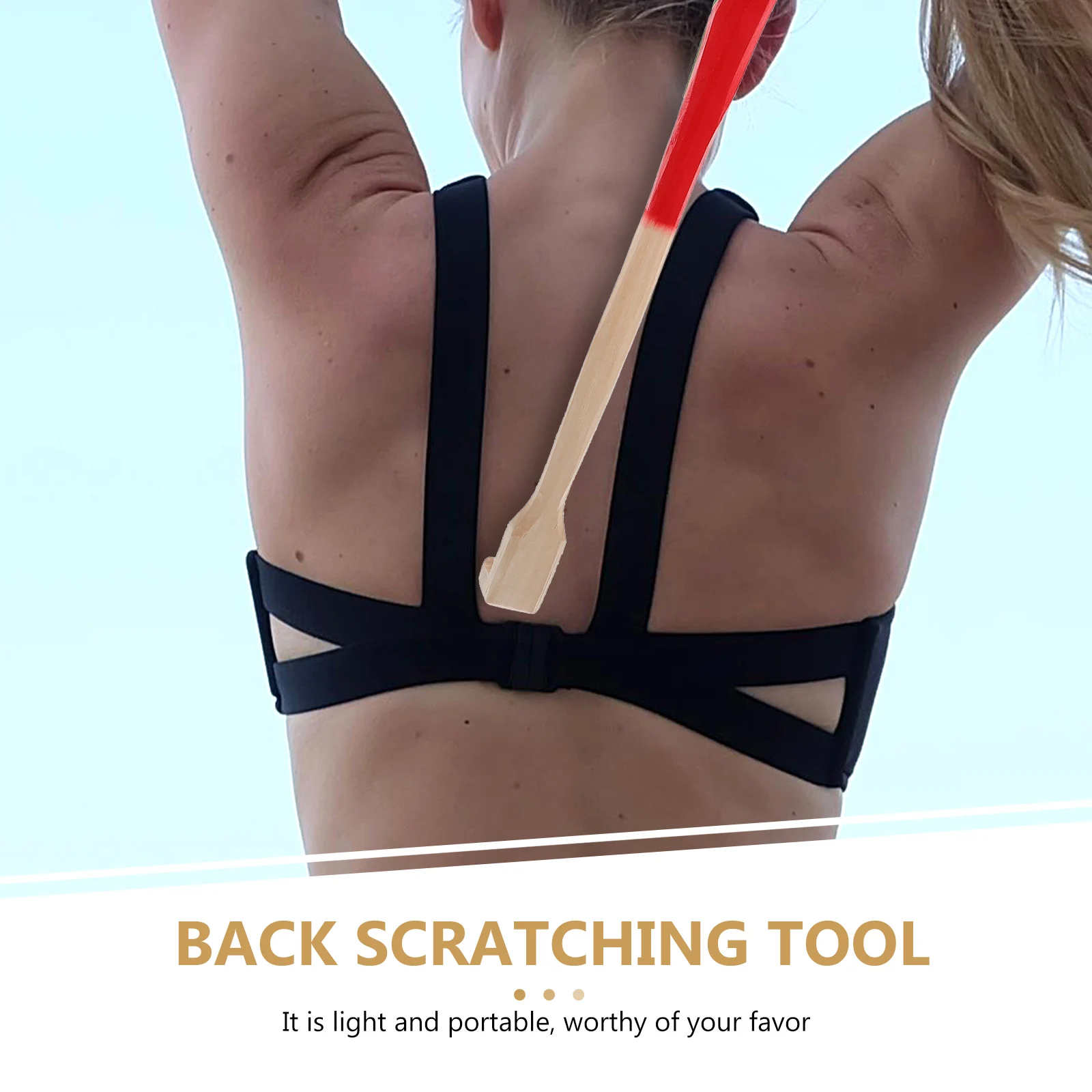 

1Pcs Wooden Back Itching Device Adjustable Body Scratcher Superior Craftsmanship Practical Back Massage Tool for All Ages