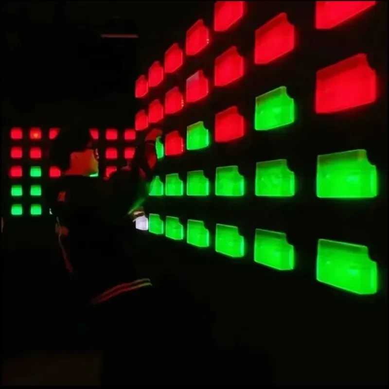 Leap Grid Interactive Sensor Simulation Rock Point Game PVC Indoor Shopping Mall Secret Room Adventure Park Rock Climbing