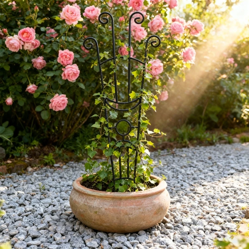 Permanent Iron Plant Support Structure Modifiable Height 33in Outdoor Garden Frame high quality